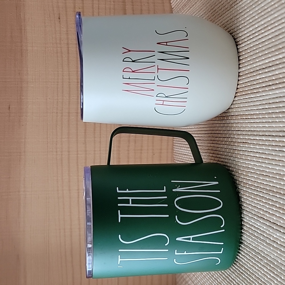 Set of 2 Rae Dunn Christmas Cups